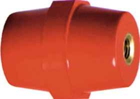 Round supporting insulator, internal/internal thread, M6/M6, 25 mm, polyester, ISS-625