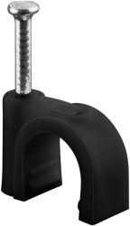 Obejma kablowa TechdatGeneralDiameterMET mm, czarny - średnica 9 mm