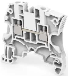 Screw terminal block, screw connection, 4.0 mm², 2 pole, 32 A, 8 kV, gray, 1SNK505010R0000
