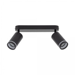 Lampa sufitowa czarna reflektorki na listwie JET BLACK 2*GU10 6912 TK Lighting