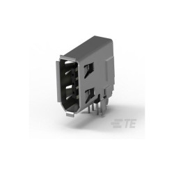 TE Connectivity 5787956-1 IEEE 1394 Connector Female Right Angle Unshrouded