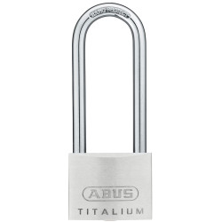 ABUS 56208 64TI/50mm TITALIUM&#x2122; Padlock 80mm Long Shackle
