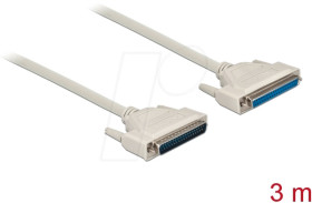 86884 Serial cable, D-Sub 37, plug/socket, 3 m