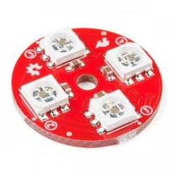 Lumenati 4x LED RGB APA102C - cyfrowe, adresowane - SparkFun COM-14353