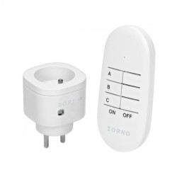 Bezprzewodowe gniazdo mini sterowane pilotem 1+1,OR-GB-461