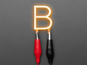 Adafruit Alphabet LED Filament - Warm White Letter "B"