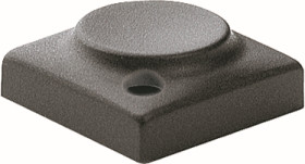 Push button, with LED window, pitch 16 mm, (L x W x H) 15.5 x 15.5 x 6.8 mm, dark gray, for single pushbutton, 829.000.021