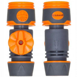 Szybkozłączka ogrodowa z zaworem łącznik reparator węża 1/2 cal Schmith