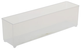 Skrzynka z przegródkami szerokość: 39mm wysokość: 47mm głębokość: 163mm PP Przezroczysty