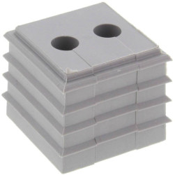 Wiska 10111005 Wkład uszczelniający CDKG 2x7 V0 LG, (D x S x W) 17.5 x 17.5 x 17.7 mm, tworzywo sztuczne, 10 szt.