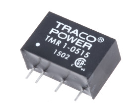 Przetwornica DC-DC, 1W, Uwe 4,5 → 9 V DC, Uwy 24V dc, Iwy 42mA, TRACOPOWER