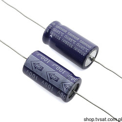 100uF-100V Serie SA 100uF 100V 85C Electrolytic AXIAL SAMHWA
