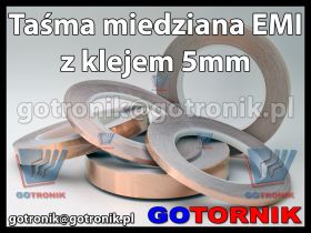 Taśma miedziana EMI z klejem 5mm