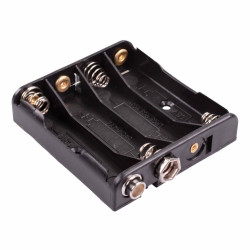 AAA x 4 Battery Holder Press Stud Connections