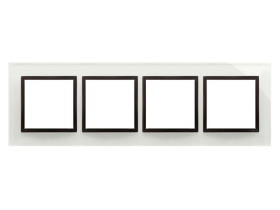 SIMON 54 NATURE Ramka 4 poczwórna Nature-Szkło BURZOWA CHMURA IP20/IP44* DRN4/72 KONTAKT SIMON