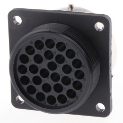 Złącze wielostykowe przemysłowe 28-pinowe, panelowe Gniazdo ITT Cannon