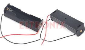 KASETA BATERII 1X18650 PODŁĄCZENIE PRZEWODOWE