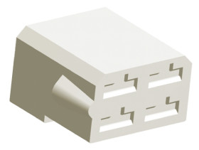 Obudowa do konektorów zaciskanych Wtyczka 4-pinowe Naturalny 22.9mm