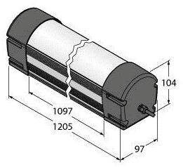 Oświetlenie LED Turck WLB92X1100PWM biały 6500 lm (D x S) 1220 mm x 97 mm 1 szt.