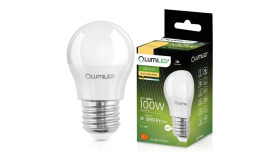 Żarówka Led P45 E27 10W = 100W 990Lm 3000K Ciepła 180 Mleczna Ccd Lumiled