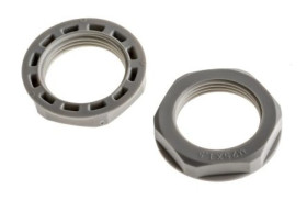 Nakrętka do dławnic kablowych, M25, IP68, kolor: Szary, materiał: Nylon 66, RS PRO / 25 sztuk
