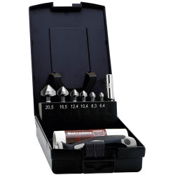 Exact 1605649 Countersink Set 8-Piece, HSS, Rapid Tool Changes