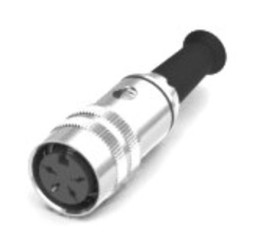 Łącze DIN RS PRO 4-pinowe, seria YE-1224BS Kabel Prosty M16 100V 4 4A IP40 Żeńskie
