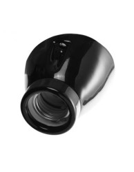 CERAMICZNY UCHWYT ŻARÓWKI E27 UKOŚNY CZARNY 2CULPOCHB