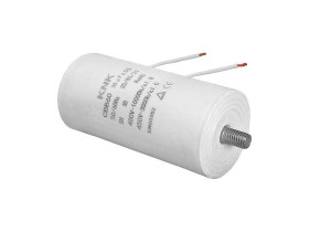 KONDENSATOR ROZRUCHOWY SILNIKA 1UF 450V PRZEWODY