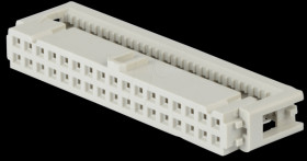 09 18 534 6803 Female connector, 34-Pin, Grid 2,54 mm