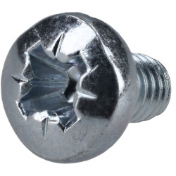 R-TECH 337041 Pozi Pan Head Machine Screws BZP M4 6mm - Pack Of 100