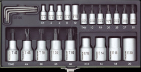 23102 Socket spanner set, 23-piece