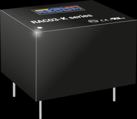 RAC03-12SK AC/DC converter, 3 W, 85 - 264 V AC, 12 V DC, module
