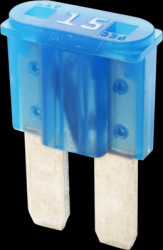 Automotive flat fuse, 15 A, 32 V, blue, (L x W x H) 9.1 x 3.8 x 15.3 mm, FM2015
