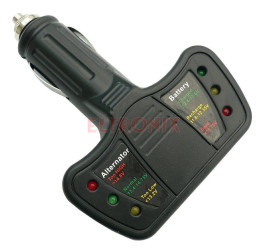 TESTER ACCU 12V DO GNIAZDA ZAPALNICZKI SAMOCHODOWEJ