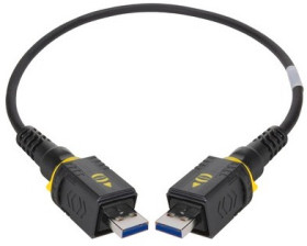 USB 3.0 connection cable, PushPull (V4) type A to PushPull (V4) type A, 2 m, black, 09454452903