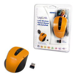 Bezprzewodowa mysz optyczna 2.4 GHz pomarańczowa - LogiLink