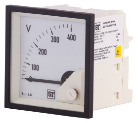 Woltomierz analogowy AC wycięcie: 68 x 68 mm Sifam Tinsley 0 → 400V ac