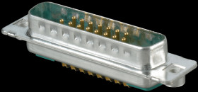 3017W2PAM99A30X D-SUB coax plug for mixed assembly, straight