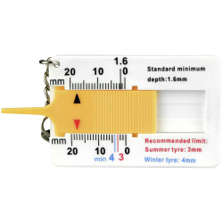 APA 31343 Tread gauge Analogue Depth reading 0-20mm Tyre Pressure Gauges