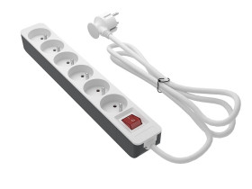 Przedłużacz 1.5m 6 gniazda typ Typ E - gniazdo francuskie Typ E – francuski 16A 250 V
