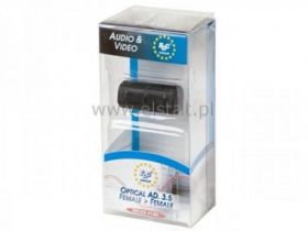 EDC Złącze 3,5 Jack gn - 3,5 Jack gn optyczne