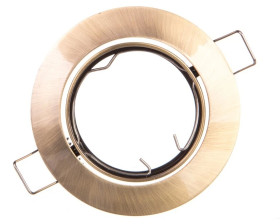 Sufitowa oprawa punktowa PORTO-K, IP20, okrągła, patyna, z regulacją kąta, TYP 5515