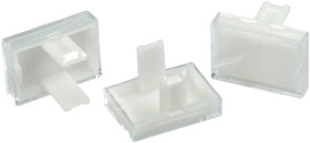 Klosz lampek do przycisku kształt: Prostokątny Przezroczysty Soczewka EAO