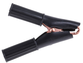 Zacisk krokodylkowy 50A izolowany 29mm Czarny Mueller Electric