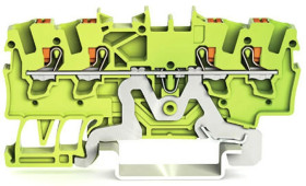 Złączka 4-przewodowa PE 1,5mm2 żółto-zielona 2201-1407 /100szt./