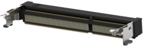 DIMM socket, 204 pole, pitch 0.6 mm (8.2 mm), copper alloy, gold plated for memory module, 2-2013310-1