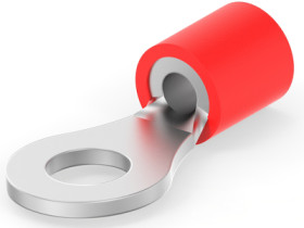Insulated ring cable lug, 0.26-1.65 mm², AWG 22 to 16, 3.68 mm, M3.5, red, 8-36151-1