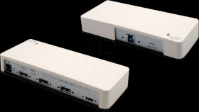 EX-1182VIS-2 USB 3.0 HUB with 4 ports, 3x A, 1x C, 3.0 kV Opt Iso.