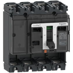 Wyłącznik kompaktowy MCCB, 4-biegunowy, 160A, Stałe, Schneider Electric, NSX160F